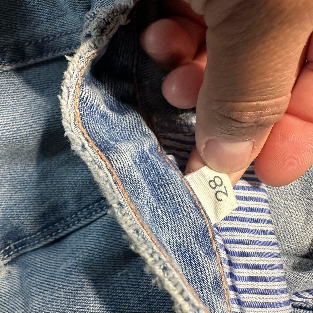 Habitual High Waisted Wide Leg Crop Distressed Jeans - Picture 3 of 4